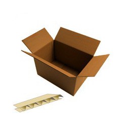 Caisse carton simple cannelure