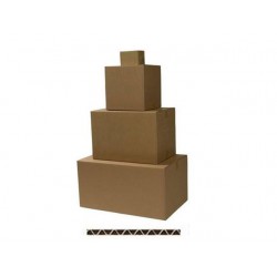 Caisse carton simple cannelure